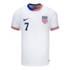 Camiseta de fútbol Estados Unidos Reyna 7 Primera Equipación 2024 - Hombre